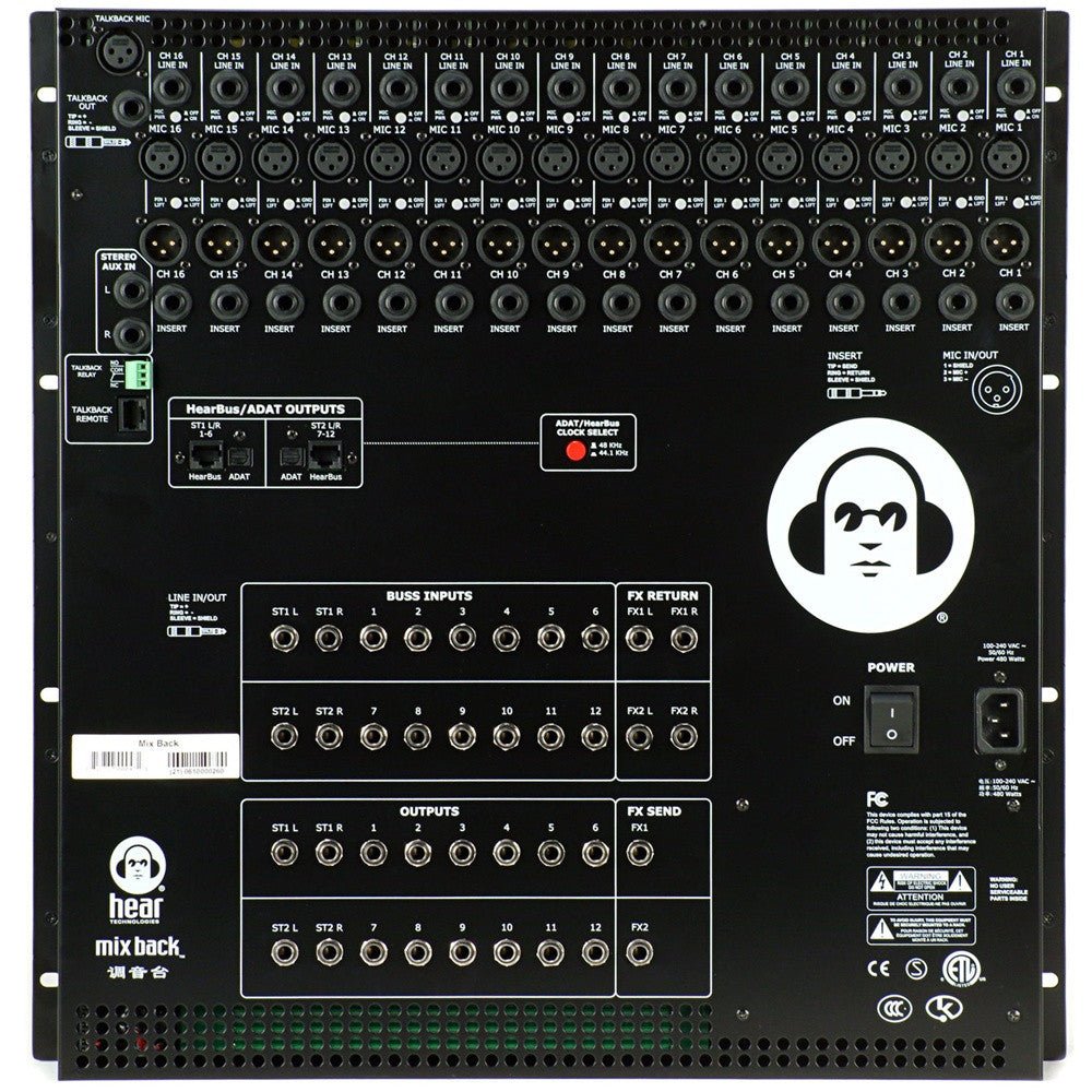 Hear Technologies - Mix Back Mixer Mezclador de monitoreo con control remoto