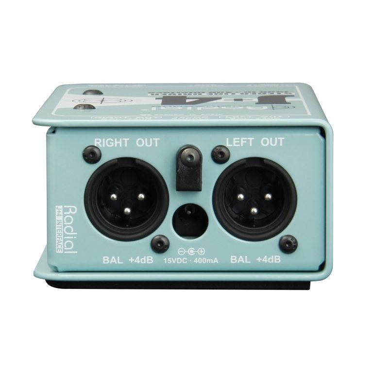 Salidas XLR balanceadas del Radial J+4