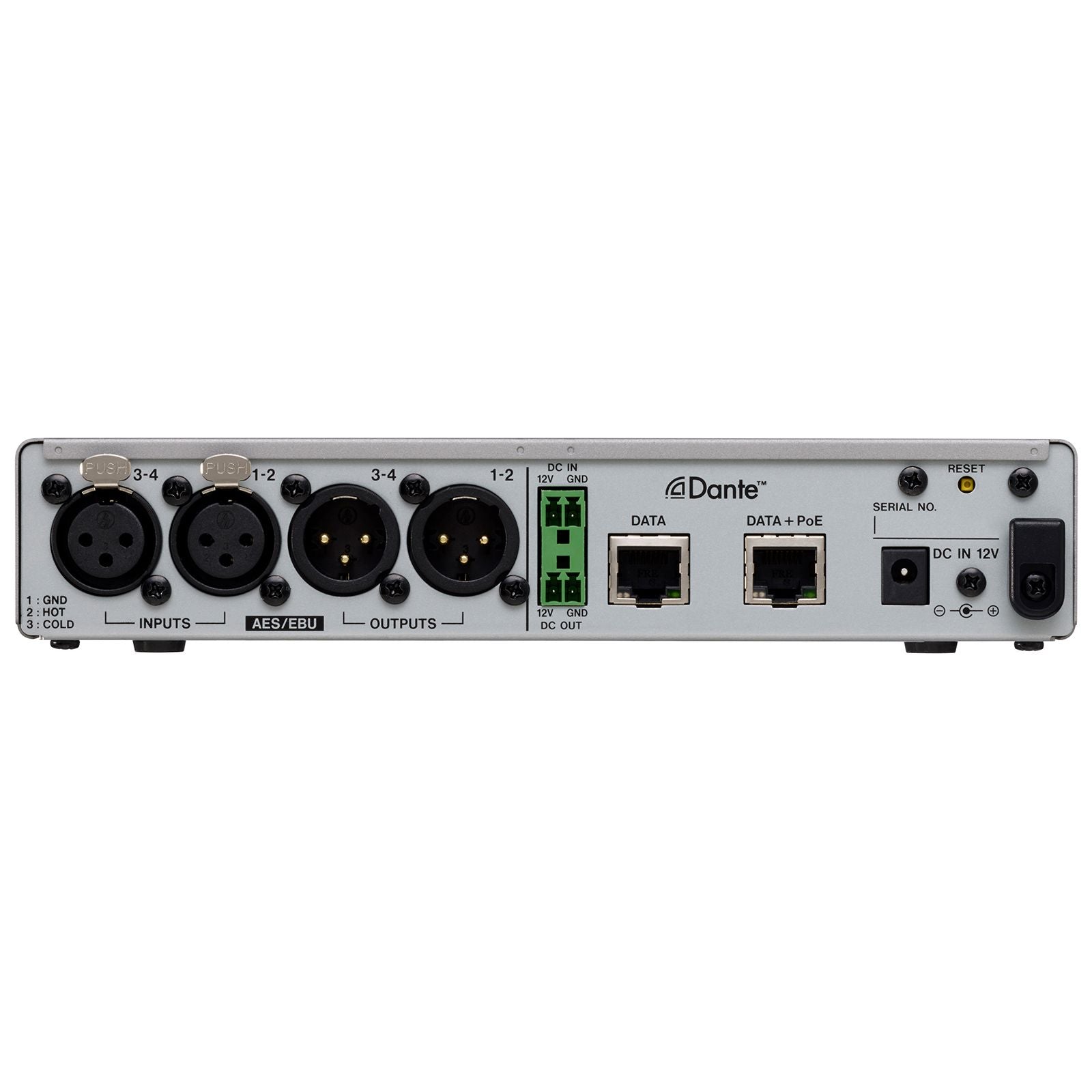 Tascam AE-4D - Convertidor Dante de I/O AES/EBU de 4 canales