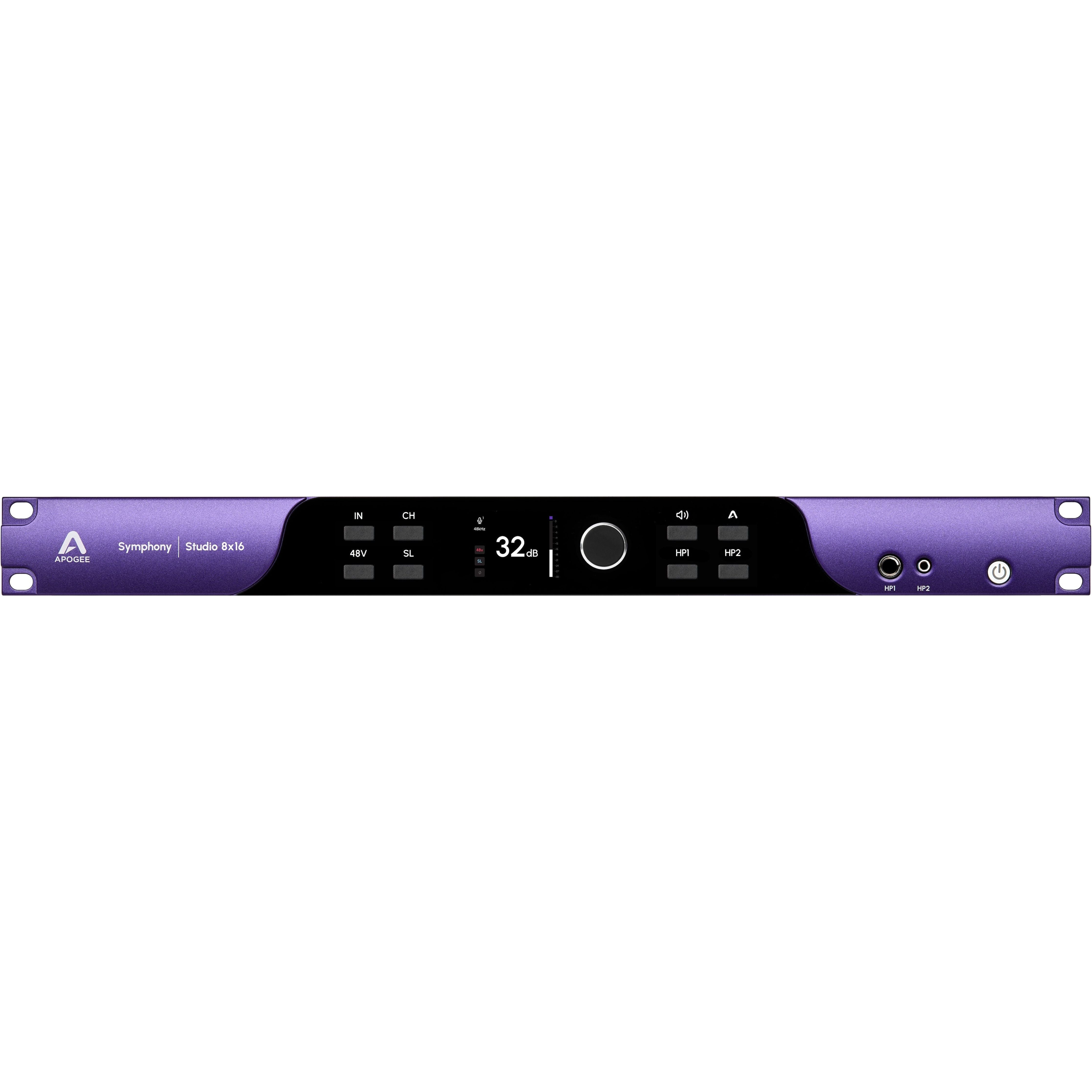 Apogee Symphony Studio 8x16 - Interfaz de Audio para audio inmersivo con DSP - https://www.cromaonline.cl/