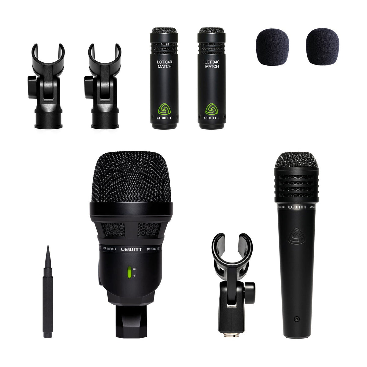 Beatkit - Kit de 4 micrófonos para batería - https://www.cromaonline.cl/