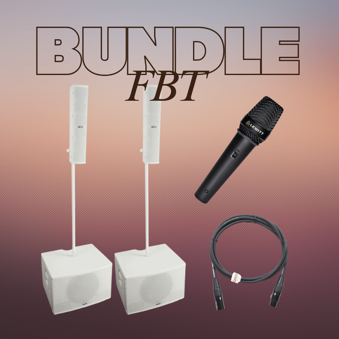 FBT - Bundle 2 CS1000 + Lewitt MPT5 + Warm Audio pro XLR 25