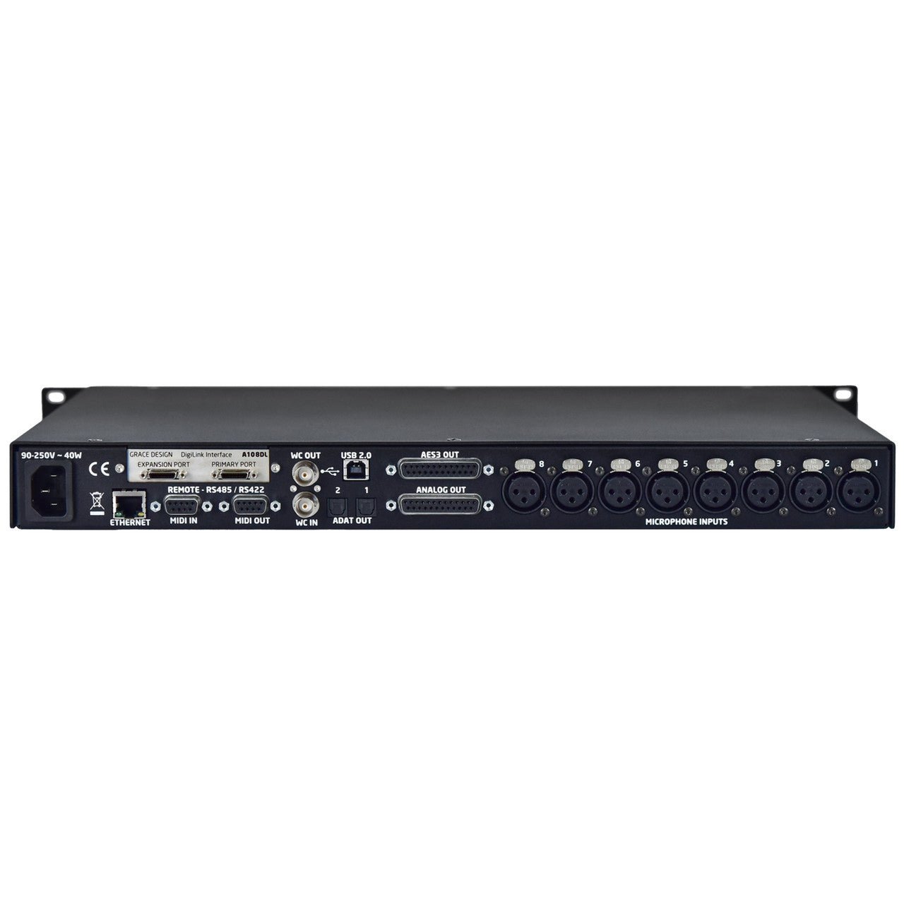 Grace Design m108 Preamplificador de micrófono de 8 canales con tarjeta Digilink preinstalada - https://www.cromaonline.cl/