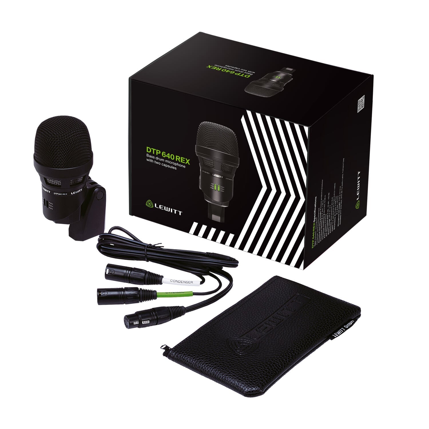 Lewitt DTP 640 Rex - Micrófono de bombo de doble cápsula - https://www.cromaonline.cl/