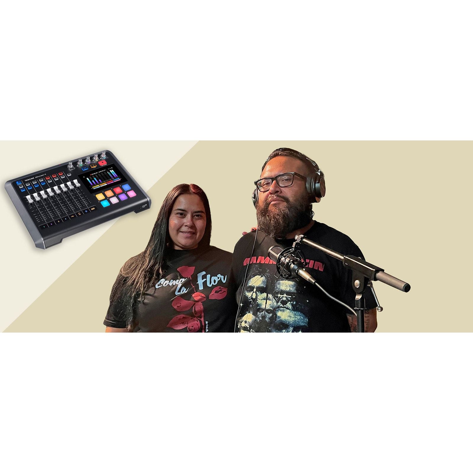 Tascam TM70 - Micrófono dinámico para Podcast