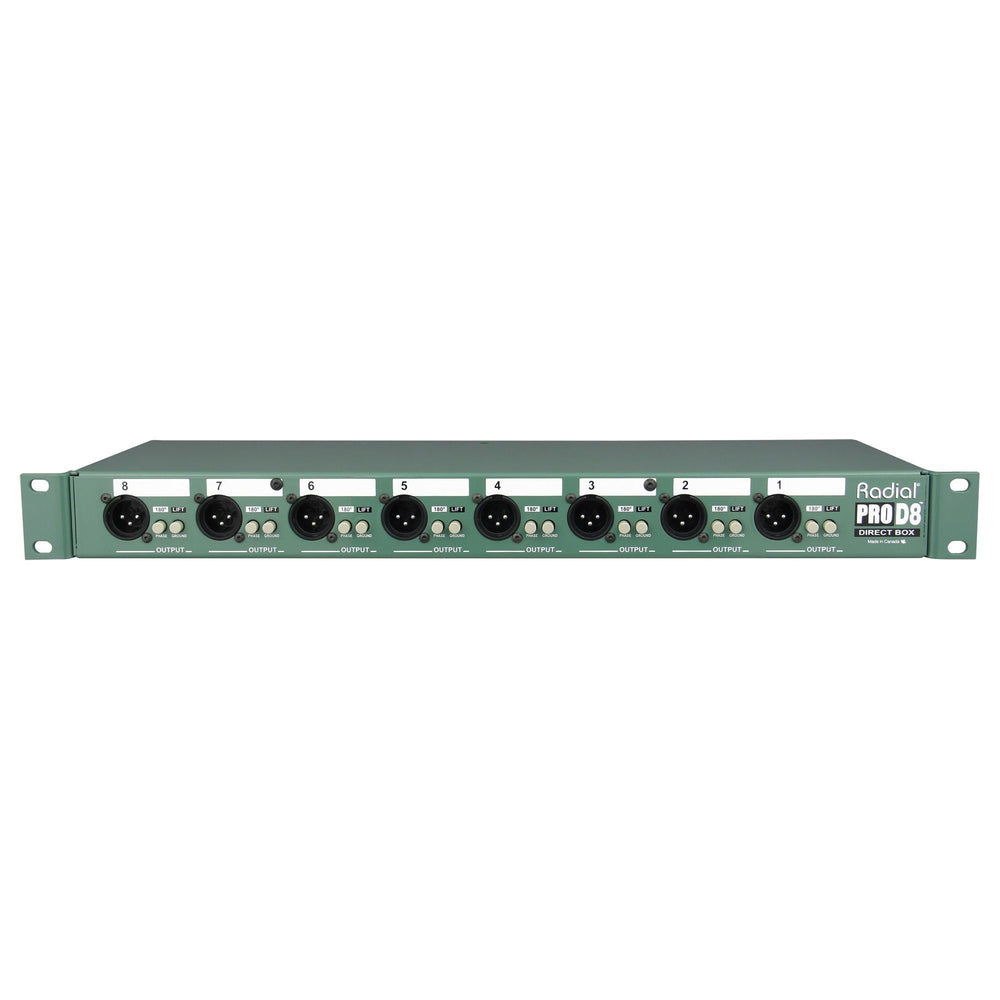 Pro D8 - Caja directa pasiva de 8 canales para montaje en rack - https://www.cromaonline.cl/
