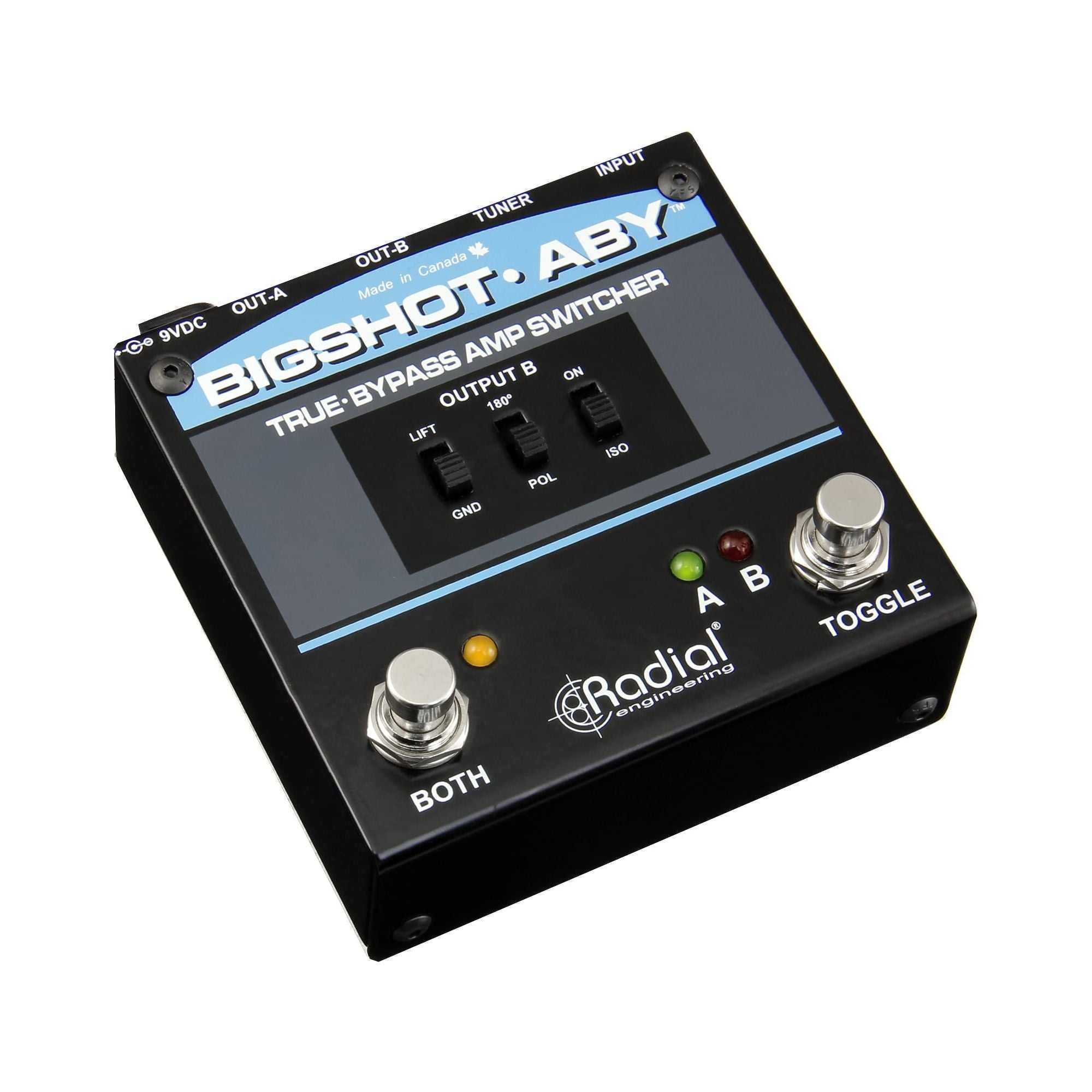 Radial Bigshot ABY - Switch de Amplificadores True Bypass - https://www.cromaonline.cl/