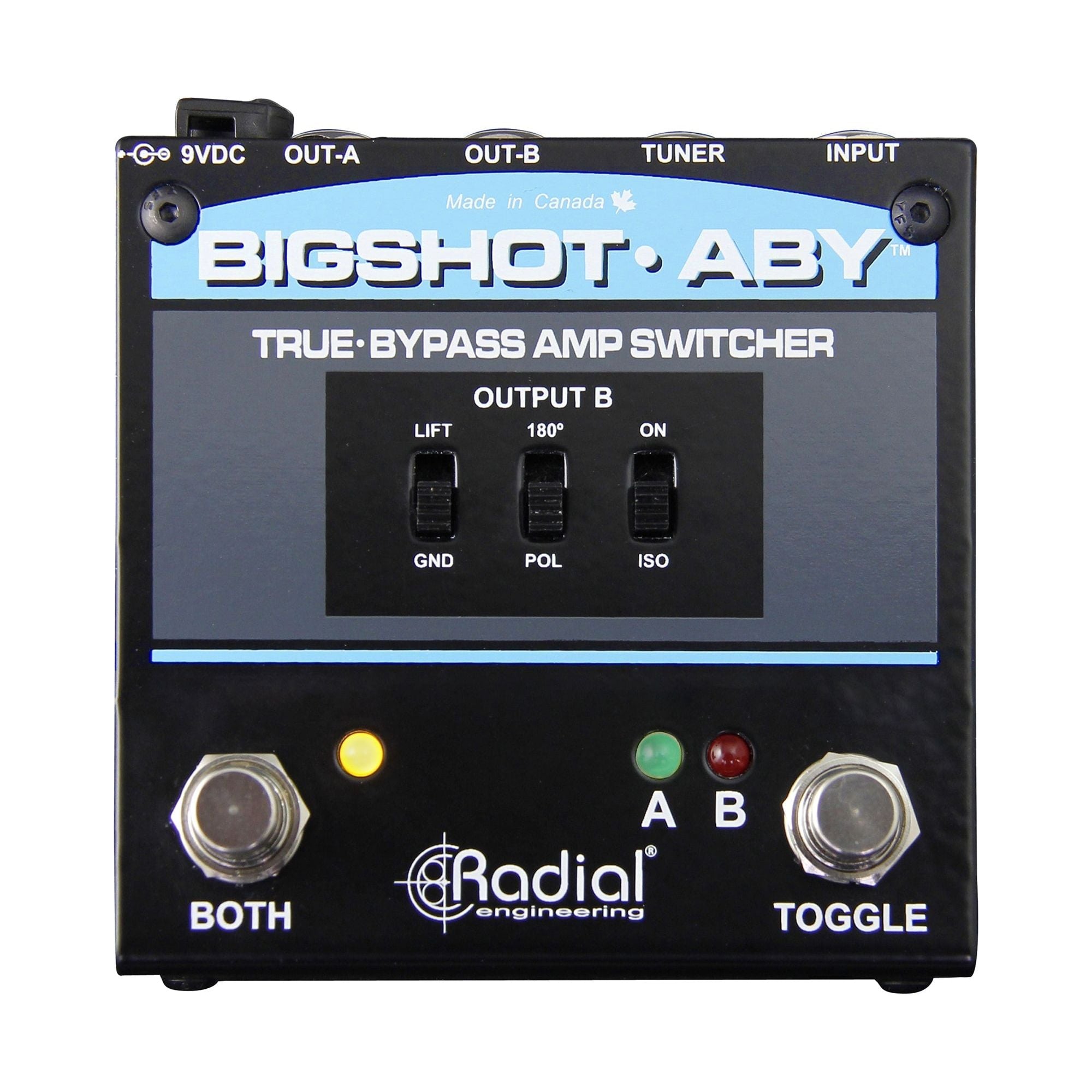 Radial Bigshot ABY - Switch de Amplificadores True Bypass - https://www.cromaonline.cl/