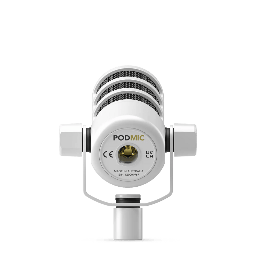 Rode PodMic White - Micrófono dinámico para Podcast color Blanco - https://www.cromaonline.cl/