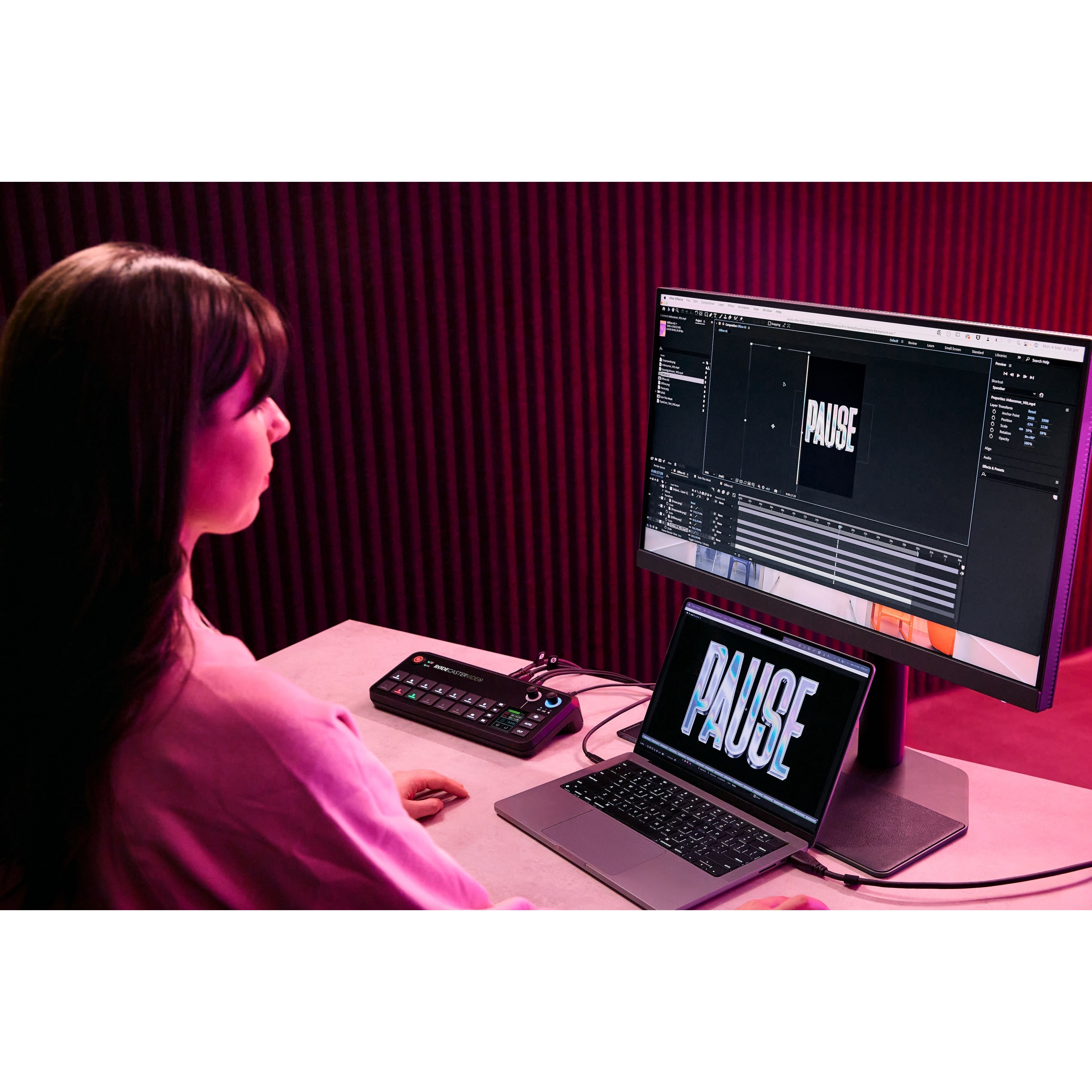 Rode Rodecaster Video - Consola de Producción de Audio y Video - https://www.cromaonline.cl/