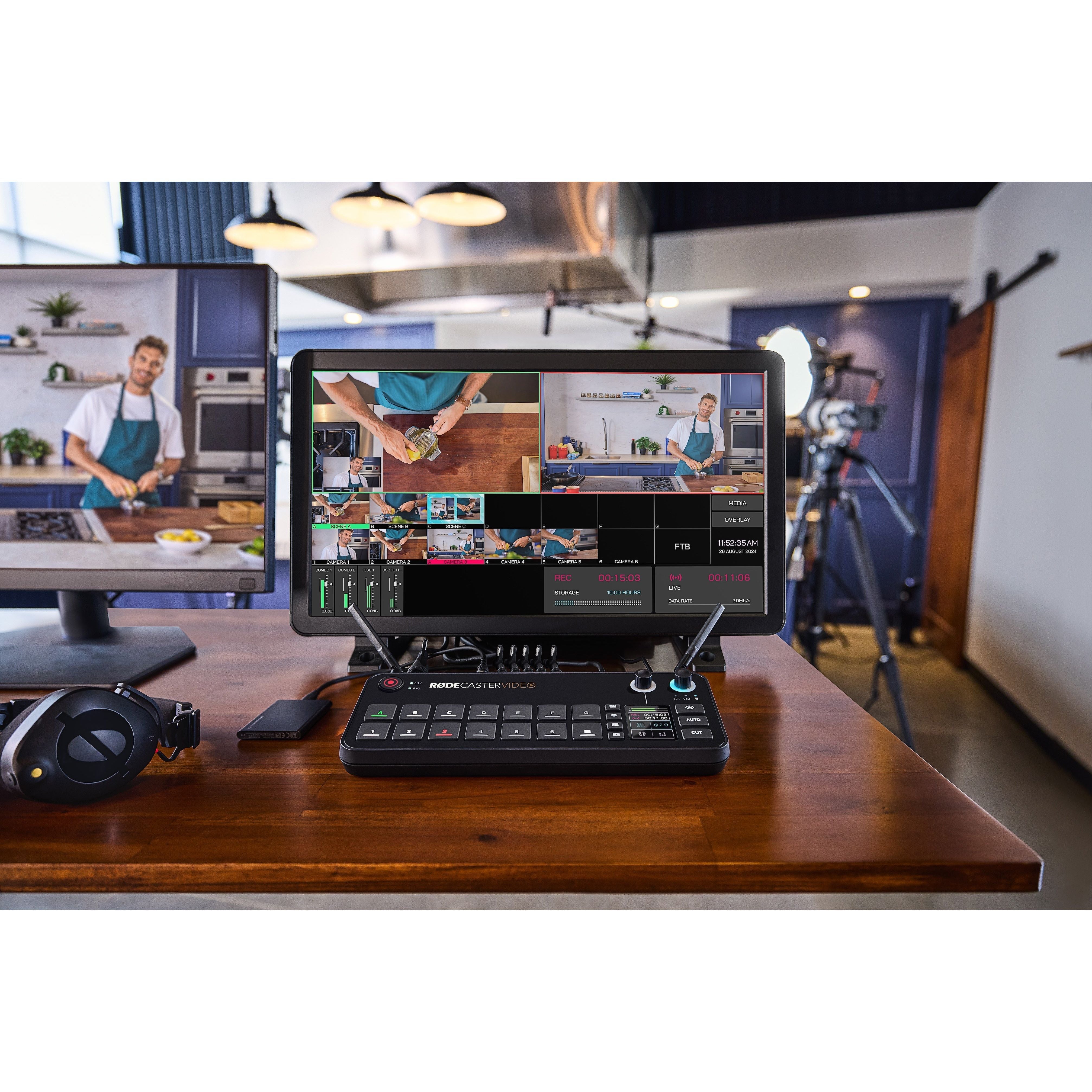 Rode Rodecaster Video - Consola de Producción de Audio y Video - https://www.cromaonline.cl/