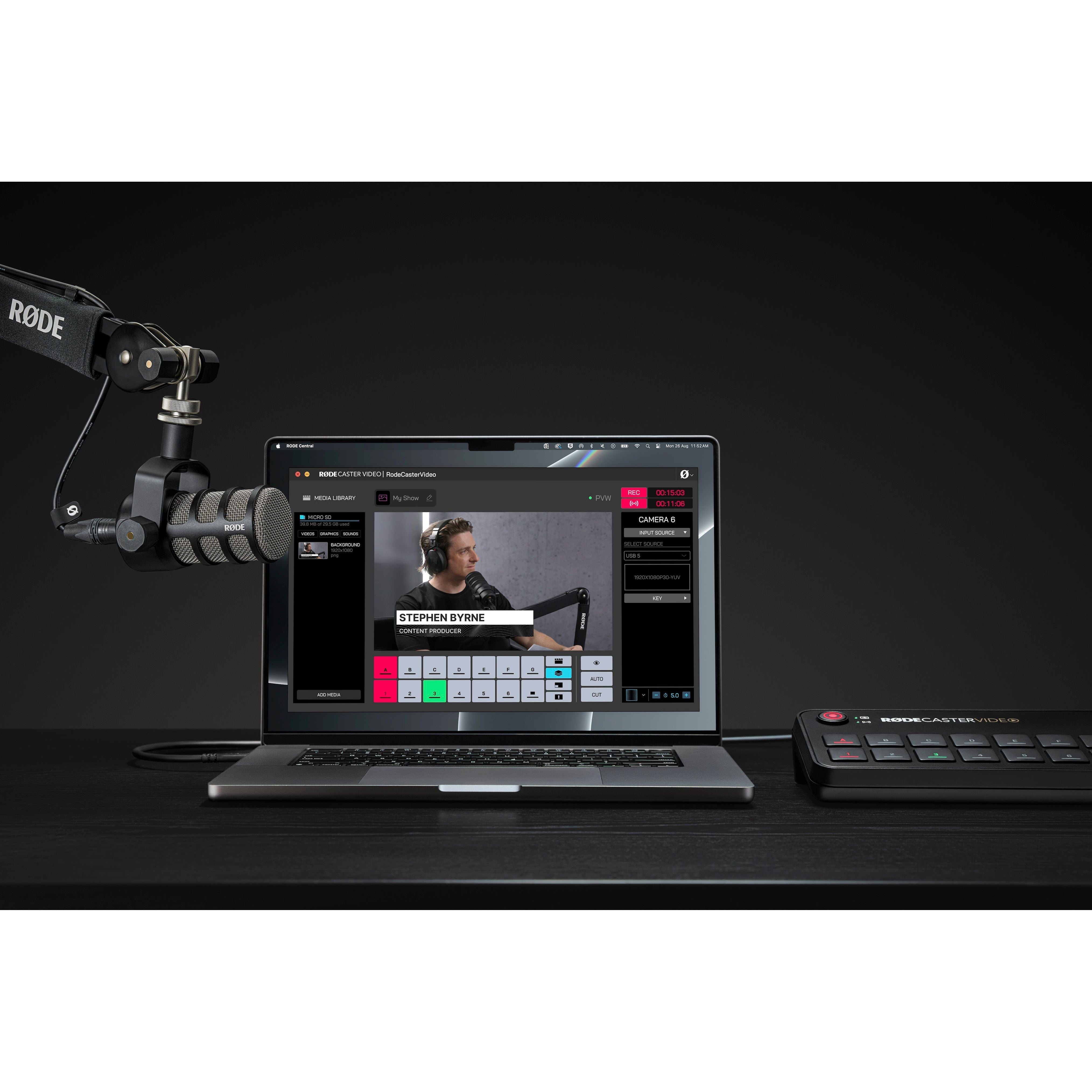 Rode Rodecaster Video - Consola de Producción de Audio y Video - https://www.cromaonline.cl/