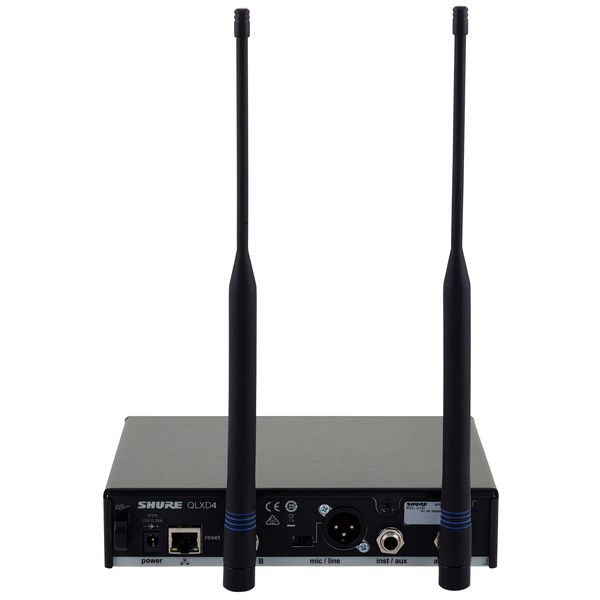 Shure QLXD4 detalle de conexiones