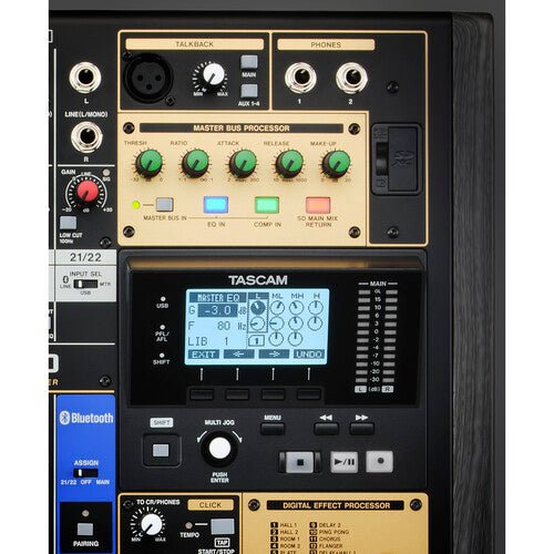 TASCAM Model 2400 - Consola de grabación analógica de 24 pistas con interfaz de audio - https://www.cromaonline.cl/