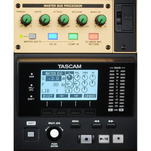 TASCAM Model 2400 - Consola de grabación analógica de 24 pistas con interfaz de audio - https://www.cromaonline.cl/