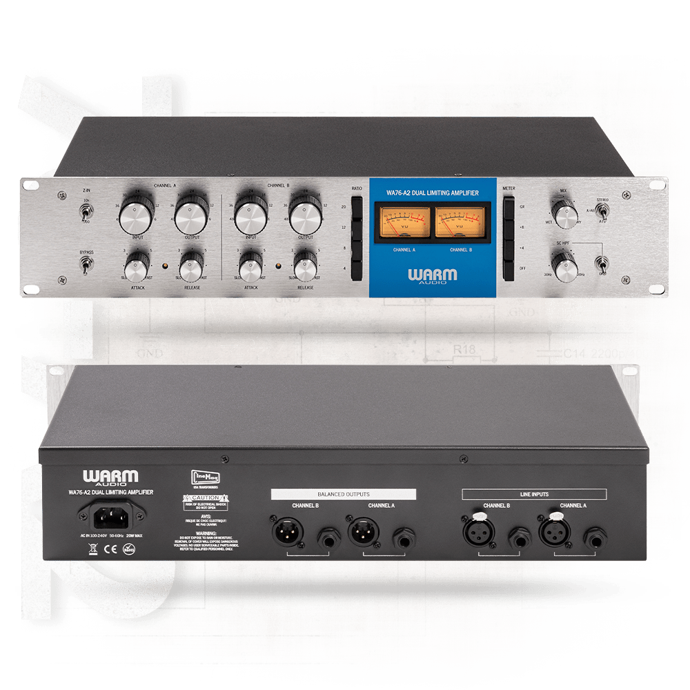 Warm Audio WA76 - A2 Compresor FET discreto de doble canal con sonido vintage - https://www.cromaonline.cl/