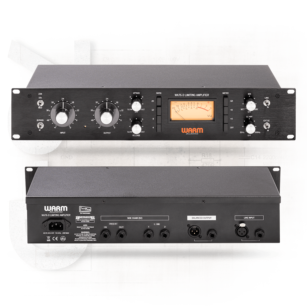 Warm Audio WA76 - D Compresor FET discreto de ganancia limpia de un solo canal - https://www.cromaonline.cl/