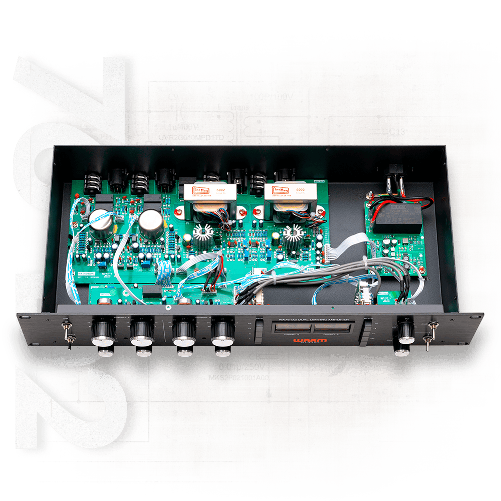Warm Audio WA76 - D2 Compresor FET discreto de ganancia limpia de doble canal - https://www.cromaonline.cl/