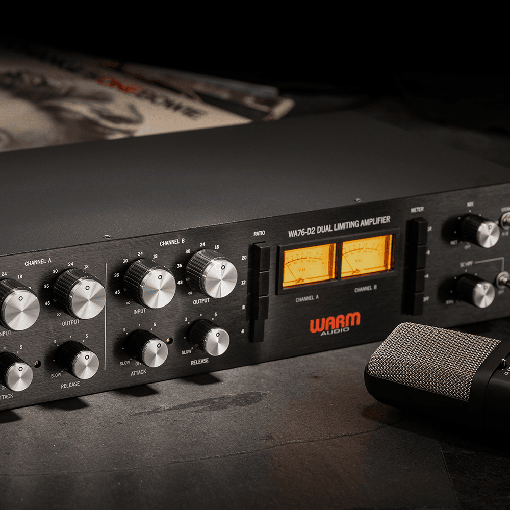 Warm Audio WA76 - D2 Compresor FET discreto de ganancia limpia de doble canal - https://www.cromaonline.cl/