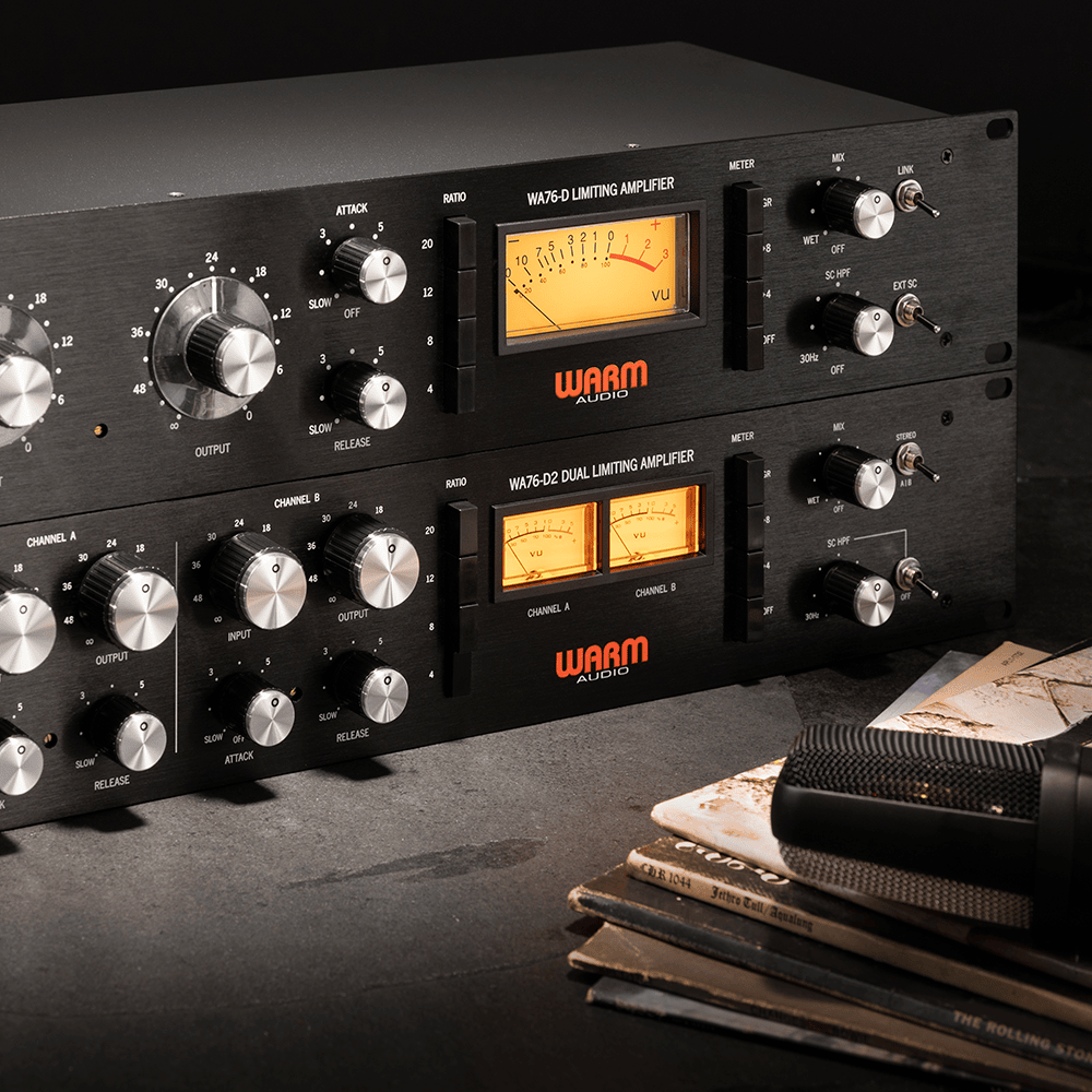 Warm Audio WA76 - D2 Compresor FET discreto de ganancia limpia de doble canal - https://www.cromaonline.cl/