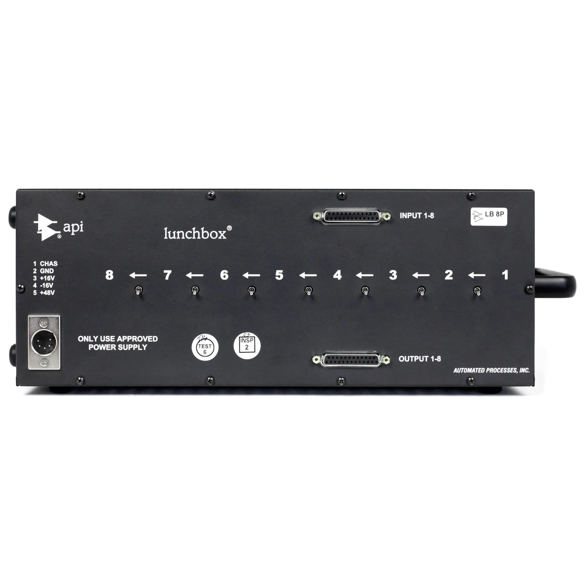 API 8B Lunchbox - Rack para Serie 500 de 8 espacios. - https://www.cromaonline.cl/