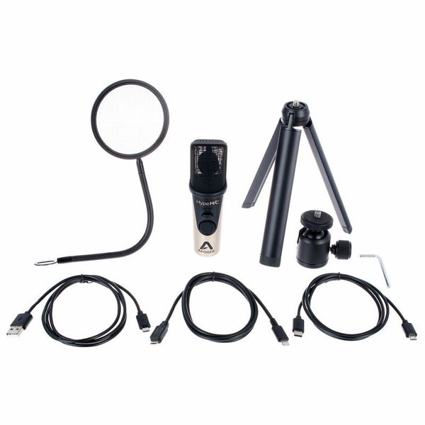 Apogee HypeMic - Micrófono cardioide condensador USB con compresor análogo integrado - https://www.cromaonline.cl/