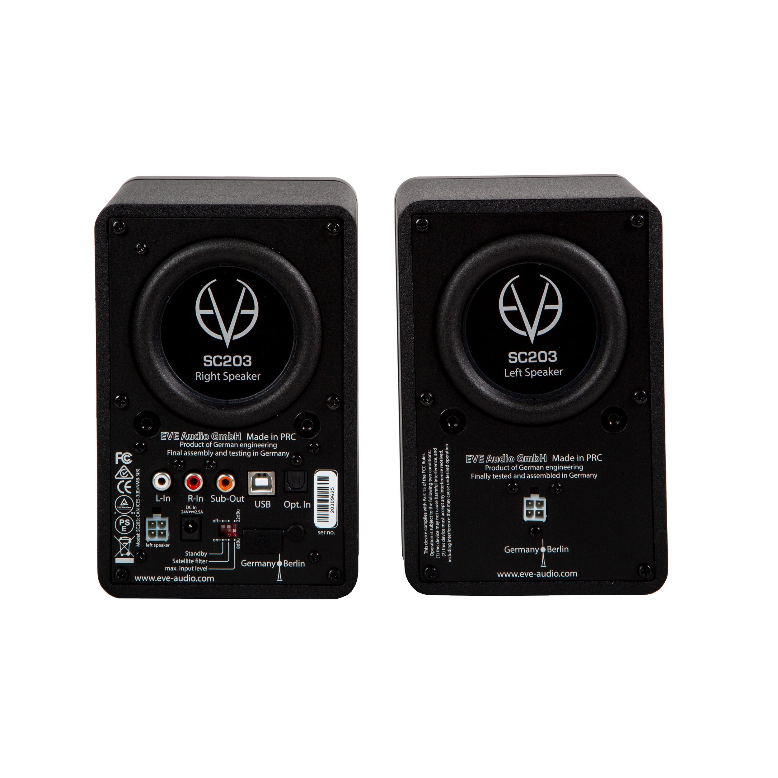 EVE audio SC203 - Sistema de Monitores Master/Slave 3" (PRE-ORDER)!!! - https://www.cromaonline.cl/