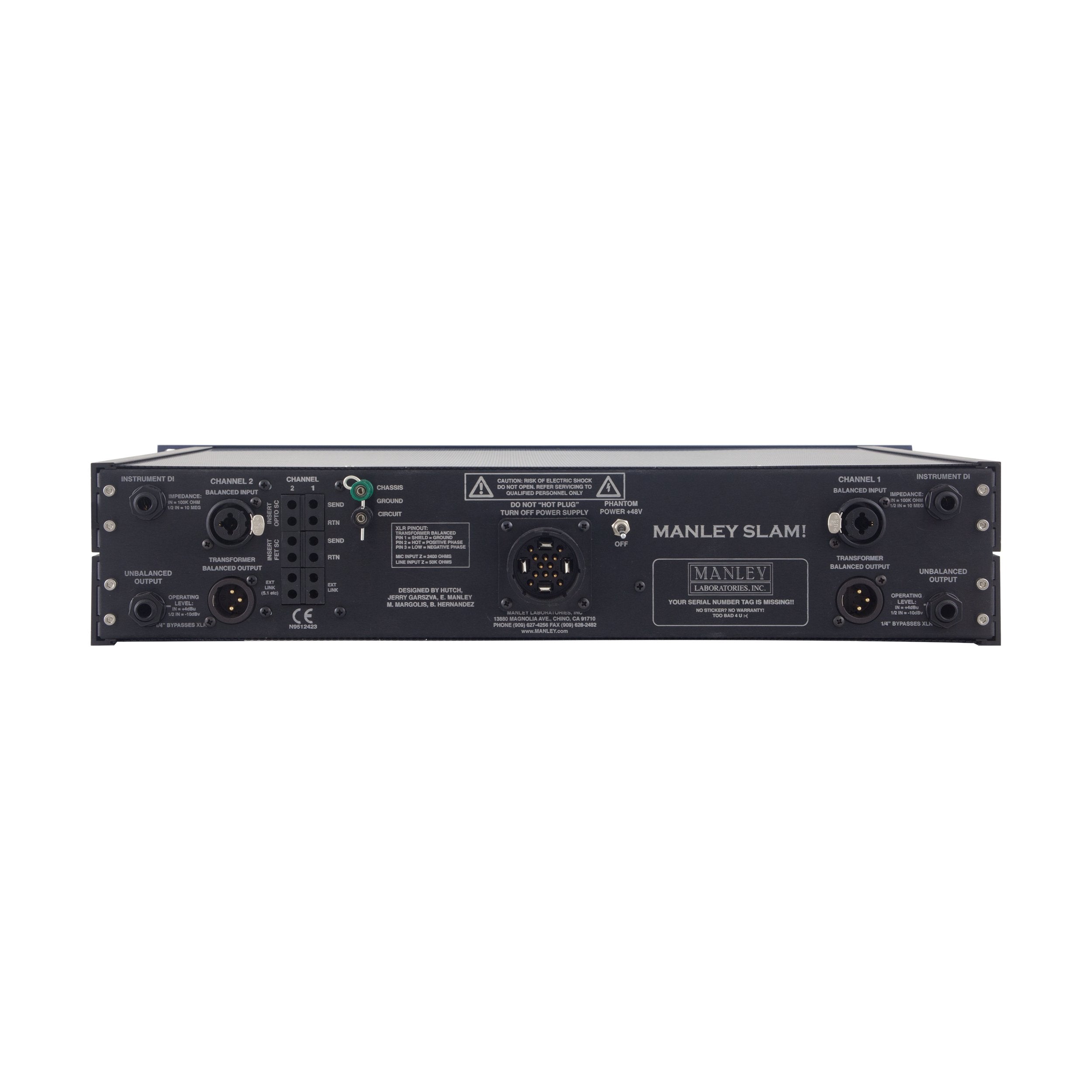 Manley SLAM! - Preamplificador estéreo y limitador estéreo ELOP/FET. - https://www.cromaonline.cl/