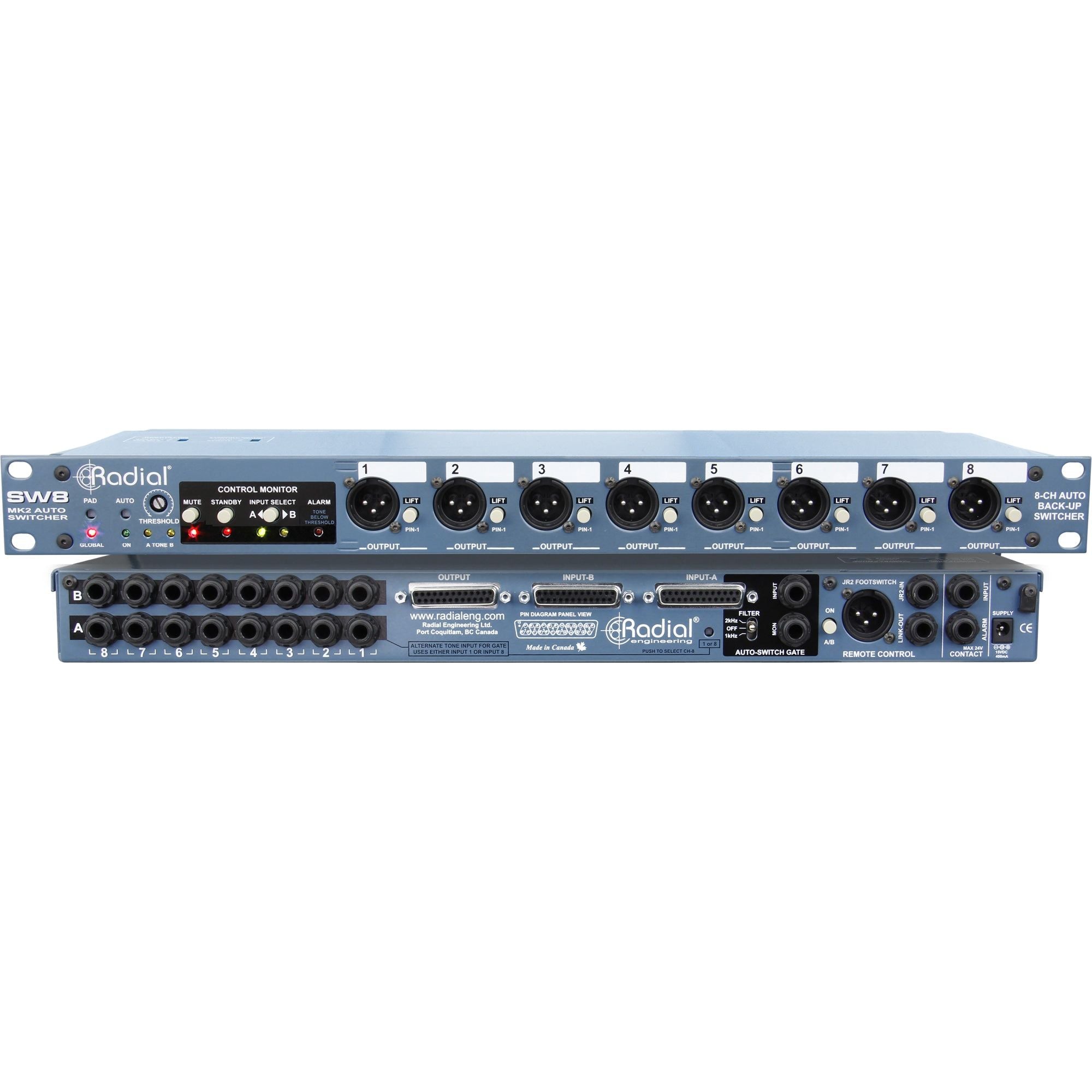 Radial SW8 - Switchera 8 canales - https://www.cromaonline.cl/