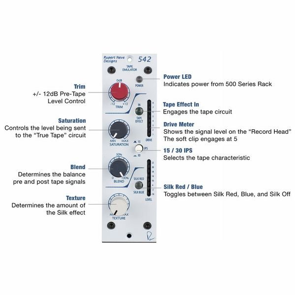 Rupert Neve 542 - Emulador de cinta serie 500 - https://www.cromaonline.cl/