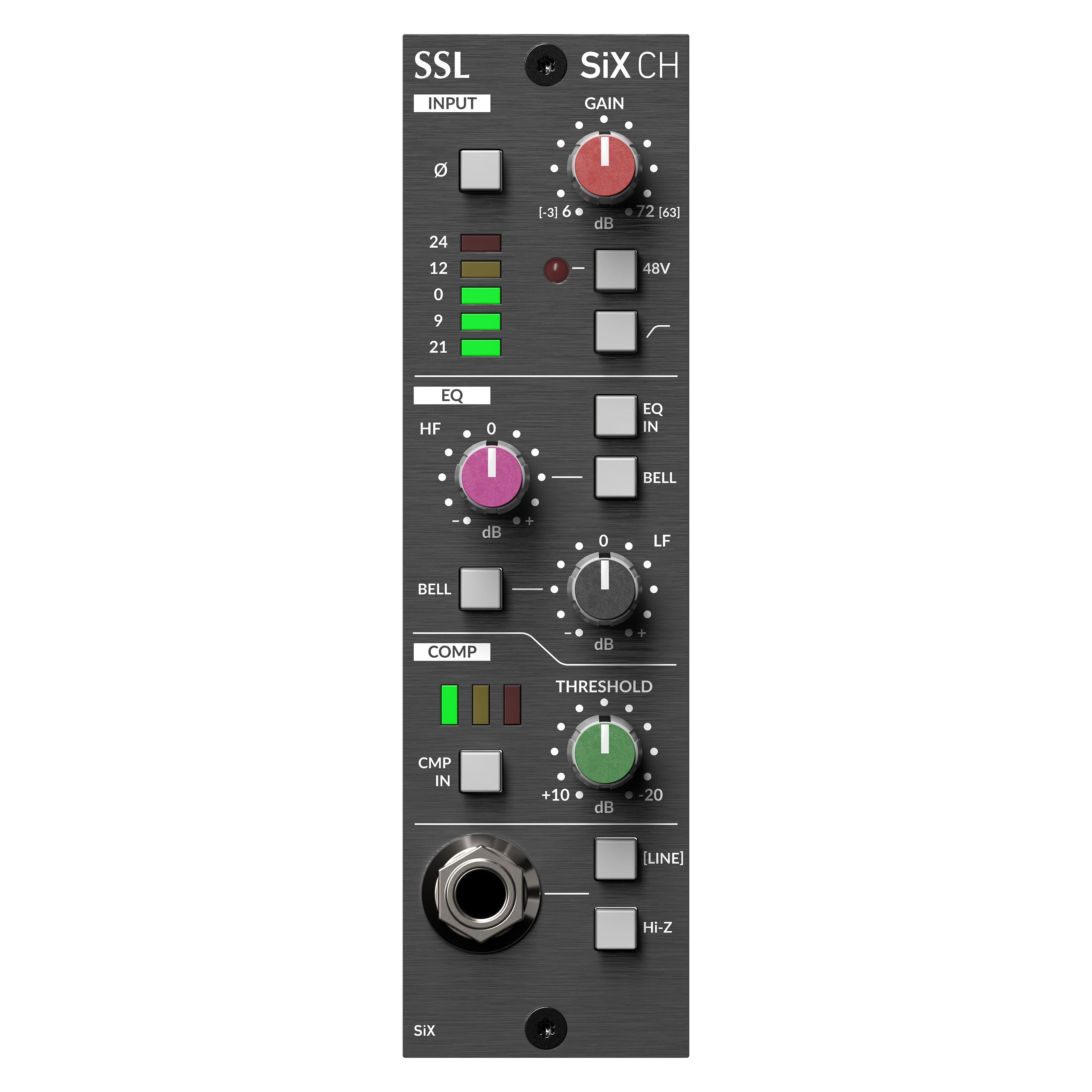 Solid State Logic Six Channel Strip - Channel strip serie 500 - https://www.cromaonline.cl/