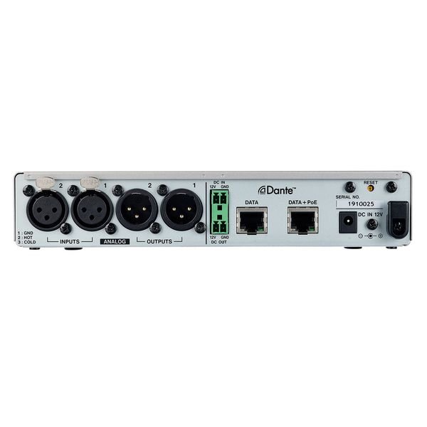 Tascam MM-2D-X - Convertidor Dante 2 ch mic/line - https://www.cromaonline.cl/