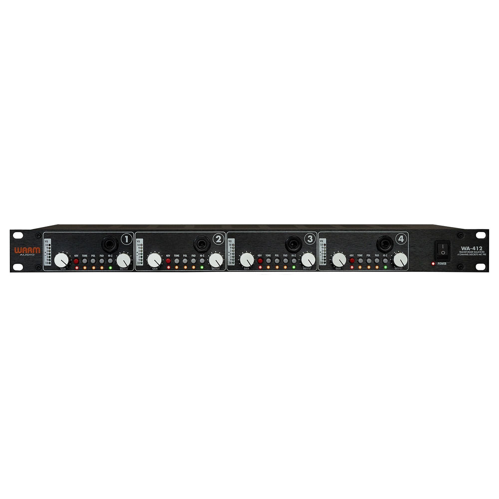 Warm Audio WA-412 - preamplificador de micrófono de 4 canales