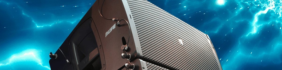 Sistema line array profesional para sonido en vivo