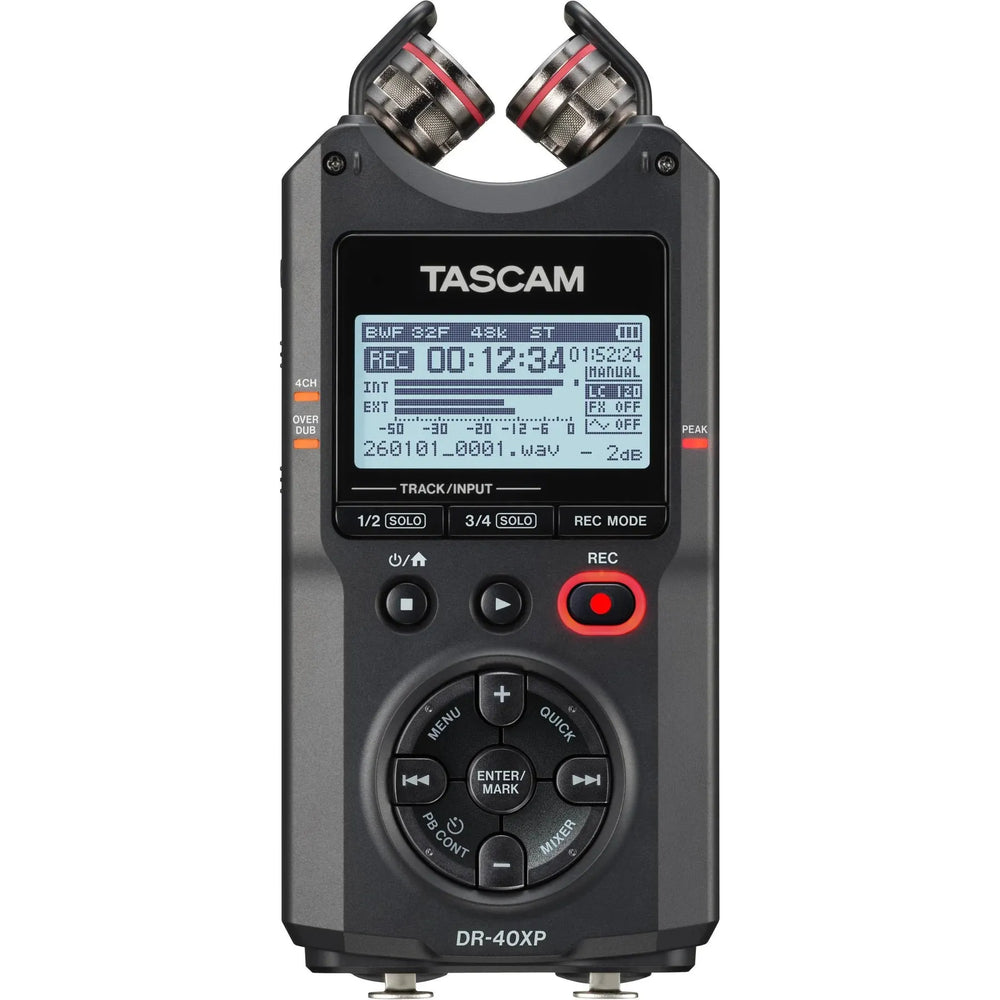 Tascam DR40XP - Grabadora portátil de 4 canales - https://www.cromaonline.cl/