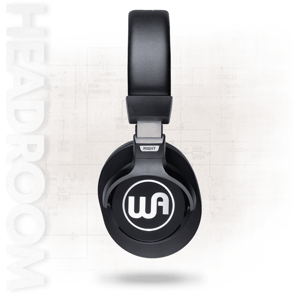 Warm Audio HeadRoom WA-HRB - Audífonos de estudio cerrados, negros