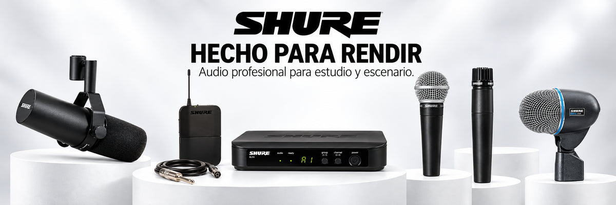 Equipos Shure de audio profesional