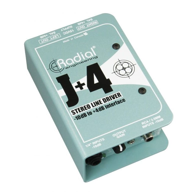 Radial J+4, vista lateral y controles