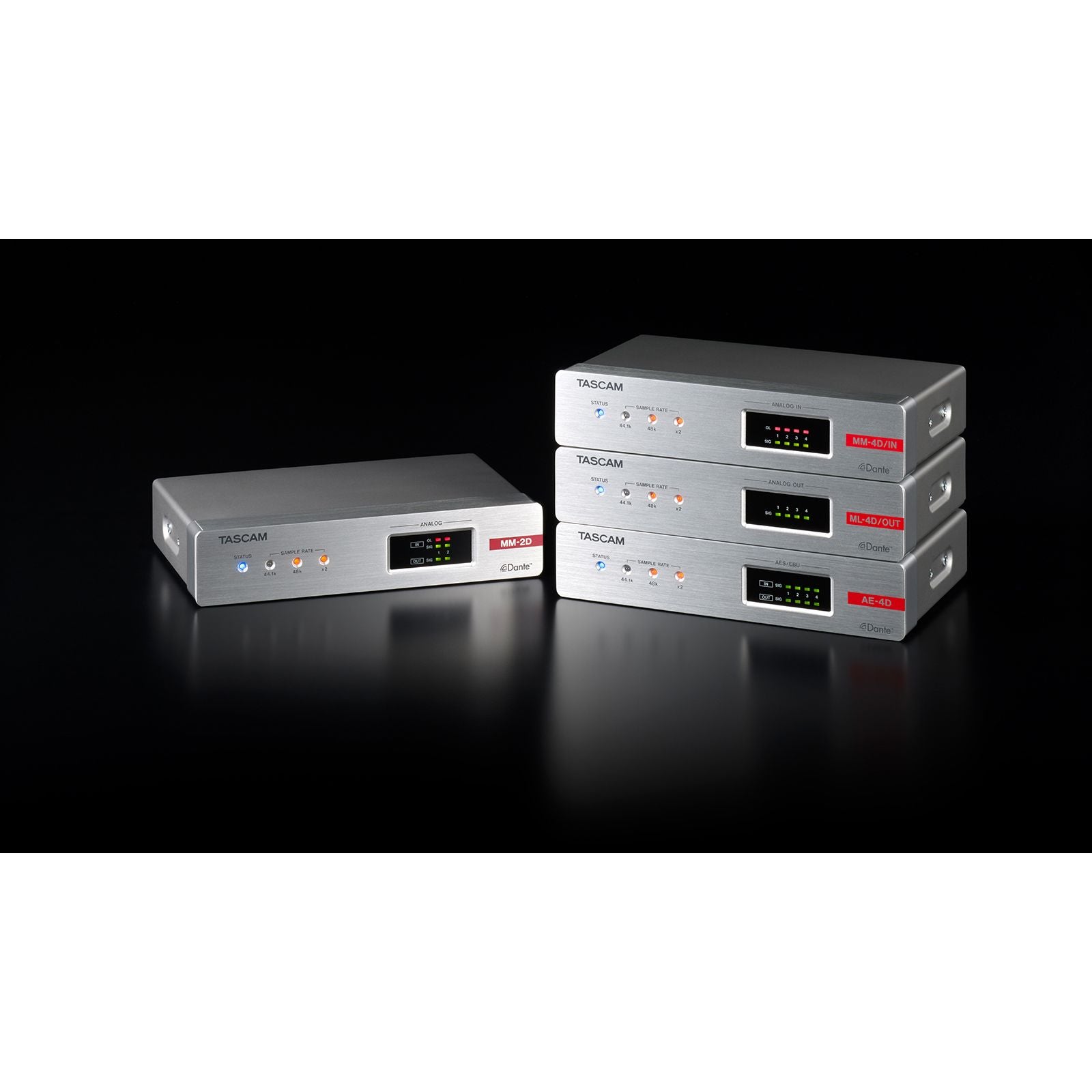Tascam AE-4D - Convertidor Dante de I/O AES/EBU de 4 canales