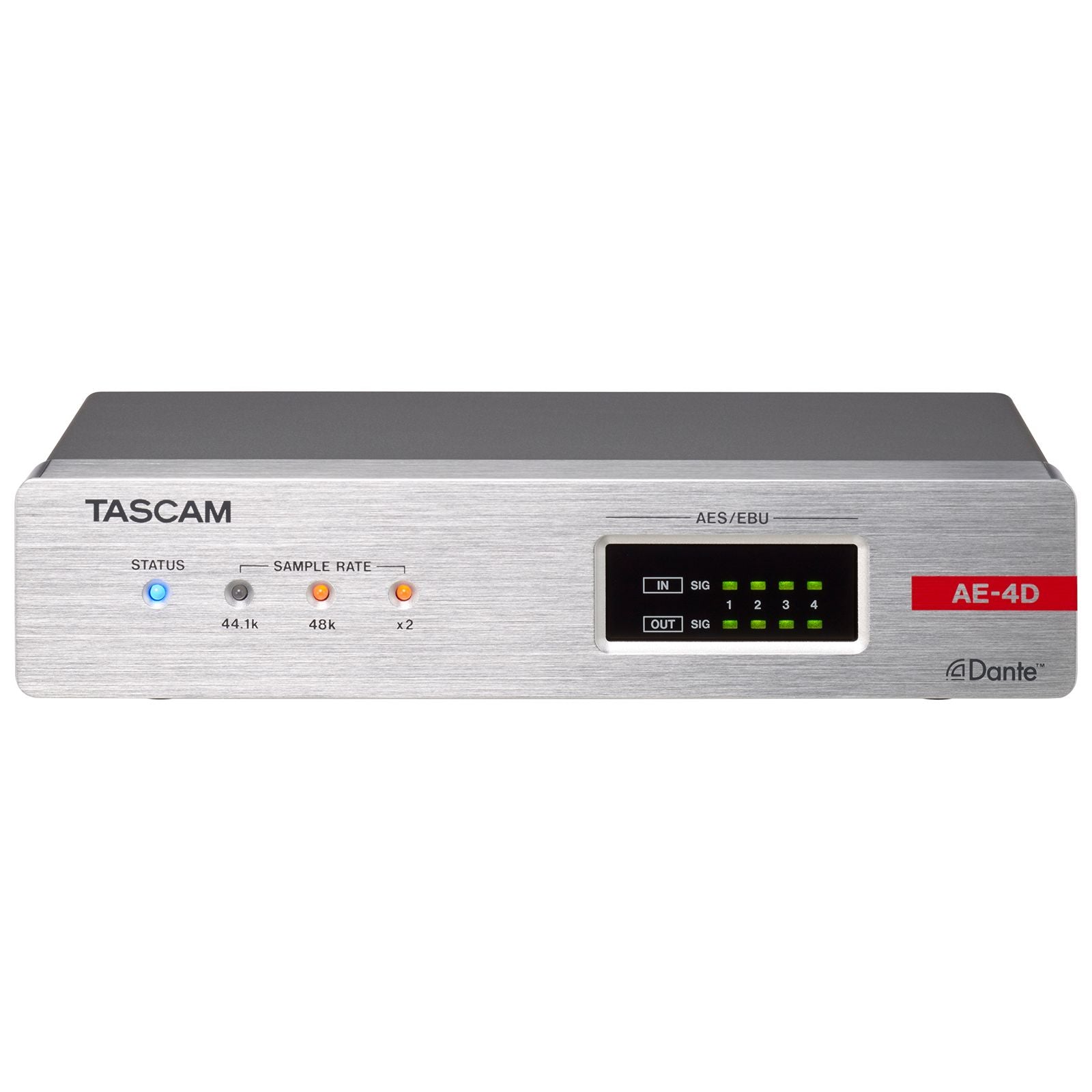Tascam AE-4D - Convertidor Dante de I/O AES/EBU de 4 canales mezclador DSP integrado