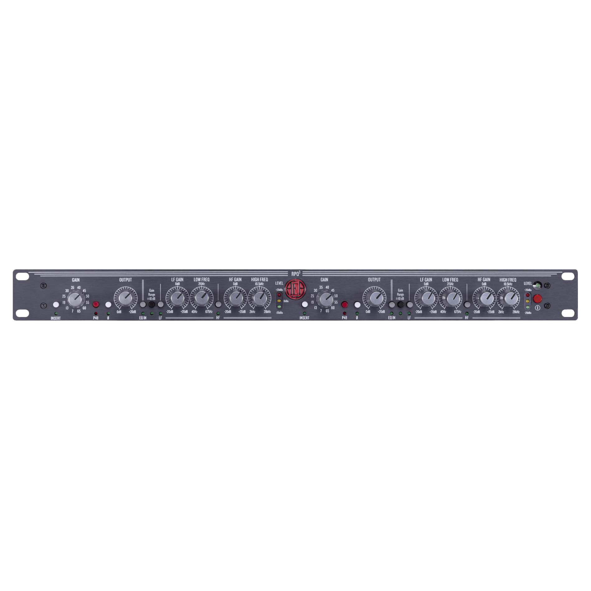 AEA RPQ3 Preamplificador y ecualizador de micrófono de cinta de 2 canales