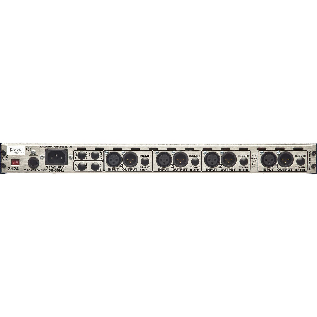 Api 3124V - Preamplificador de micrófono de 4 canales - https://www.cromaonline.cl/
