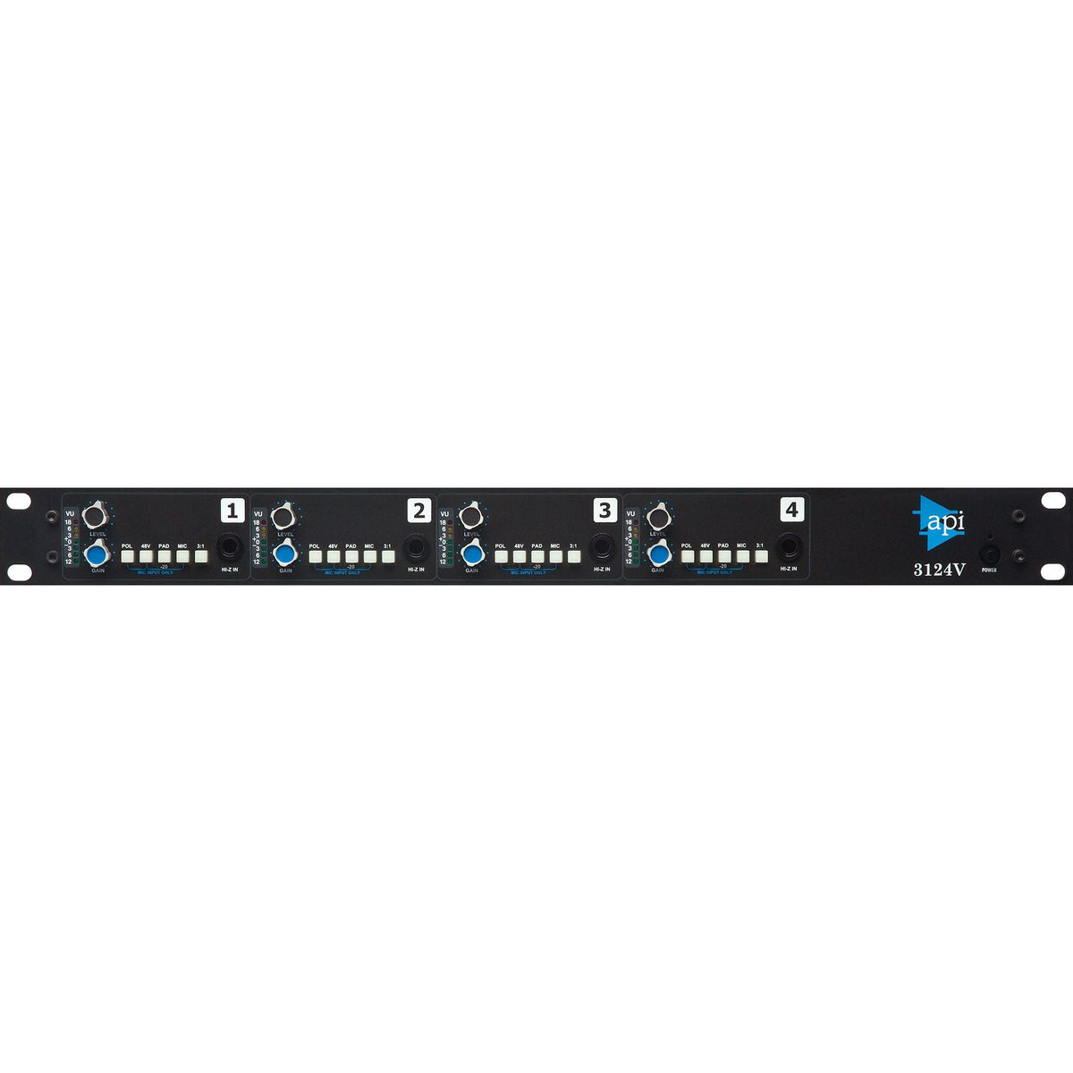 Api 3124V - Preamplificador de micrófono de 4 canales - https://www.cromaonline.cl/