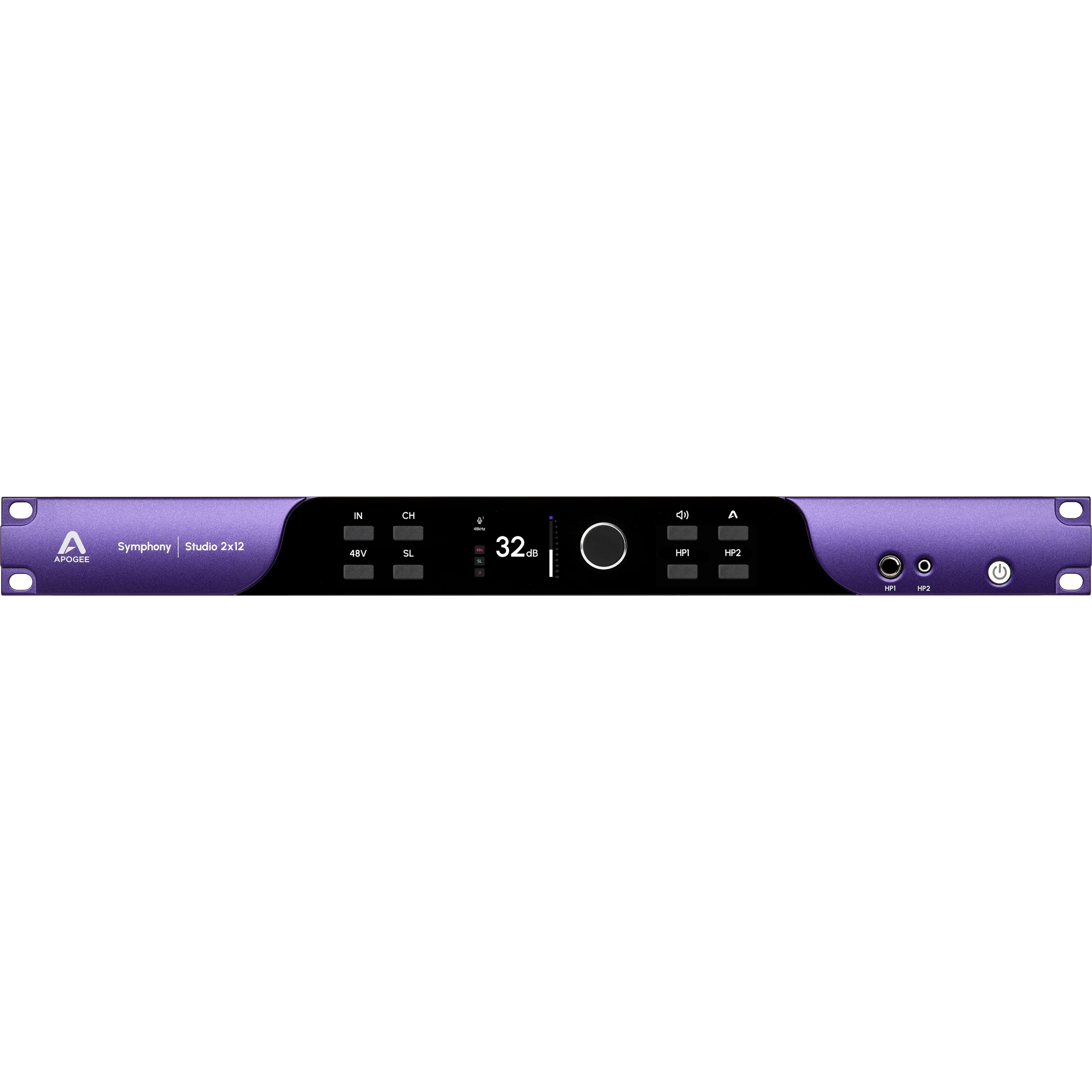 Apogee Symphony Studio 2x12 - Interfaz de audio para audio inmersivo con DSP
