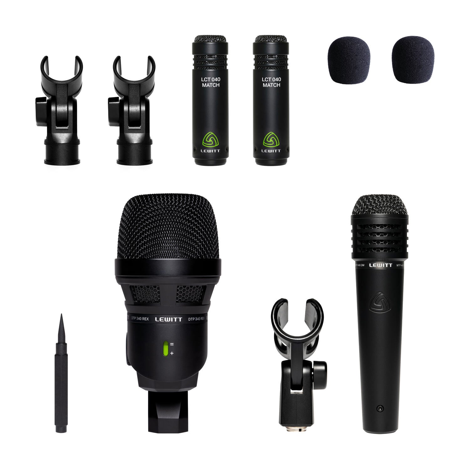 Beatkit - Kit de 4 micrófonos para batería - https://www.cromaonline.cl/
