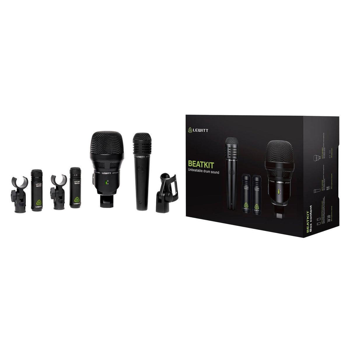 Beatkit - Kit de 4 micrófonos para batería - https://www.cromaonline.cl/