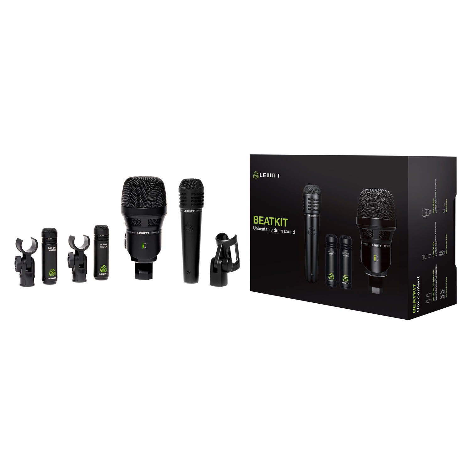 Beatkit - Kit de 4 micrófonos para batería - https://www.cromaonline.cl/