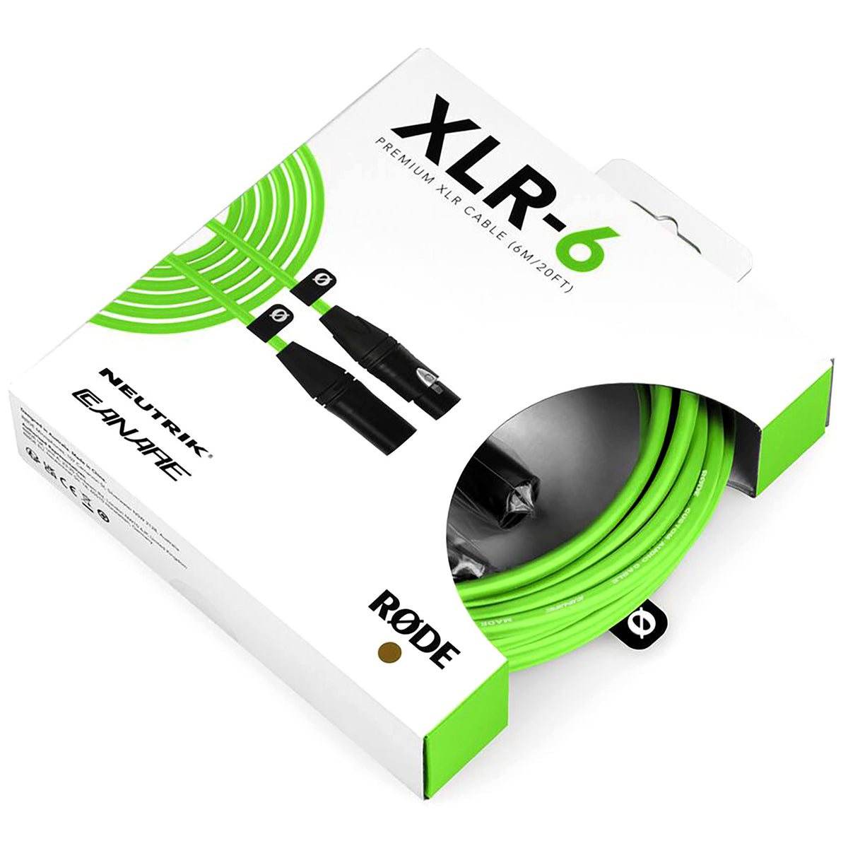 RØDE XLR-6M verde - Cable balanceado XLR de 6 metros — vista adicional