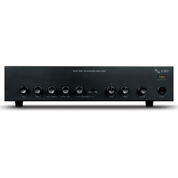FBT MXA 1060 - Amplificador mezclador de 60 W para instalaciones