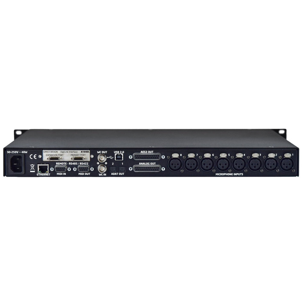 Grace Design m108 Preamplificador de micrófono de 8 canales con tarjeta Digilink preinstalada - https://www.cromaonline.cl/
